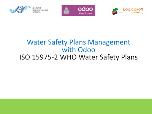 Water Safety Plans with Odoo
